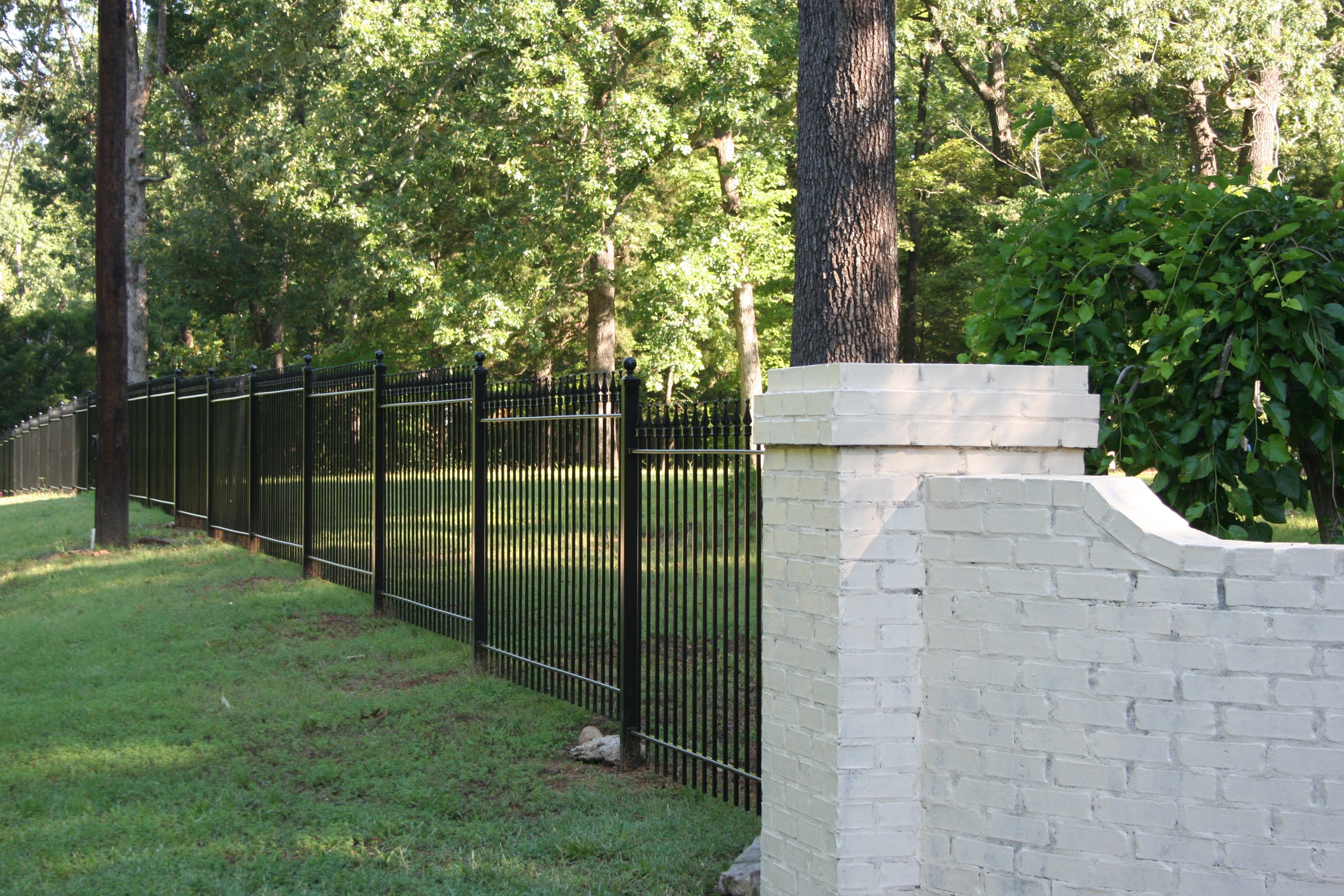 How To Diy Install Iron Fence Or Aluminum Fence On A Hill Slope Or