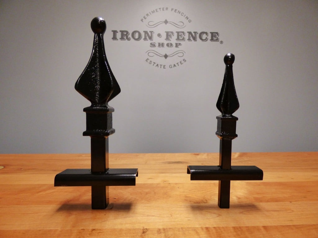 Iron Fence Samples in Signature (Left) and Traditional (Right) Grade