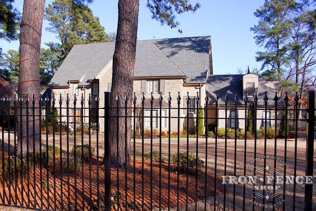6 Foot Tall Wrought Iron Perimeter Fence