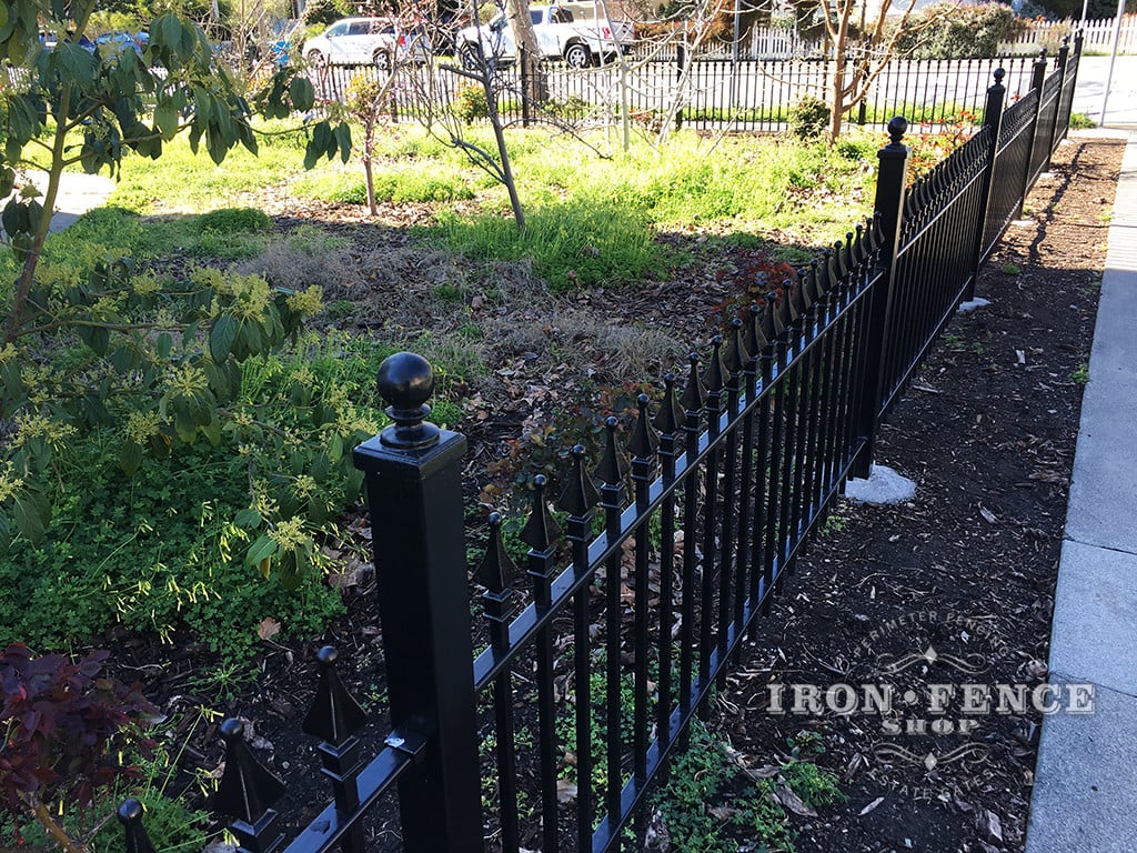 3ft Tall Classic Style Wrought Iron Fence