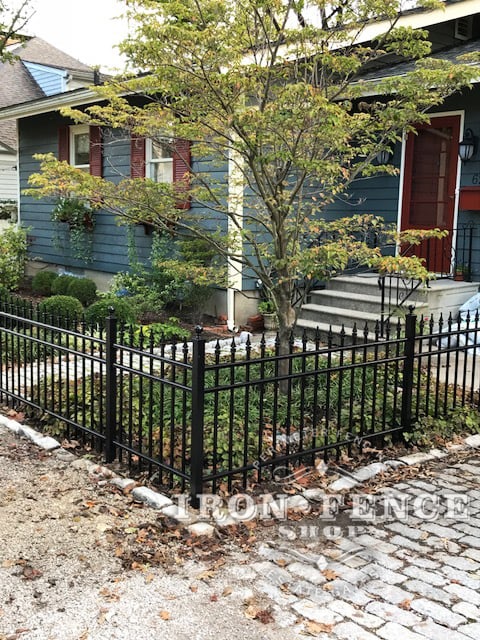 Our 3ft Tall Infinity Aluminum Fence in Classic Style