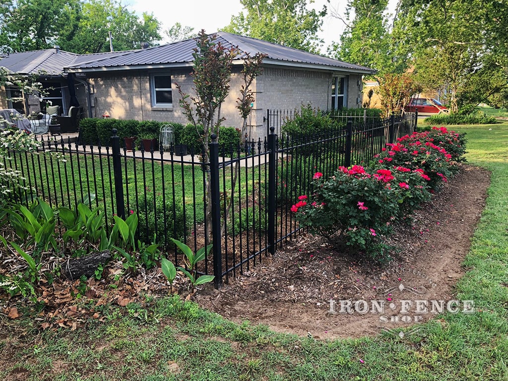 4ft Wrought Iron Fence in Classic Style and Traditional Grade